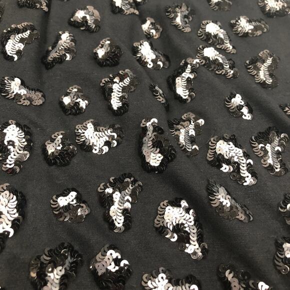 NWT Express sequined black dress size S/P - Picture 6 of 8